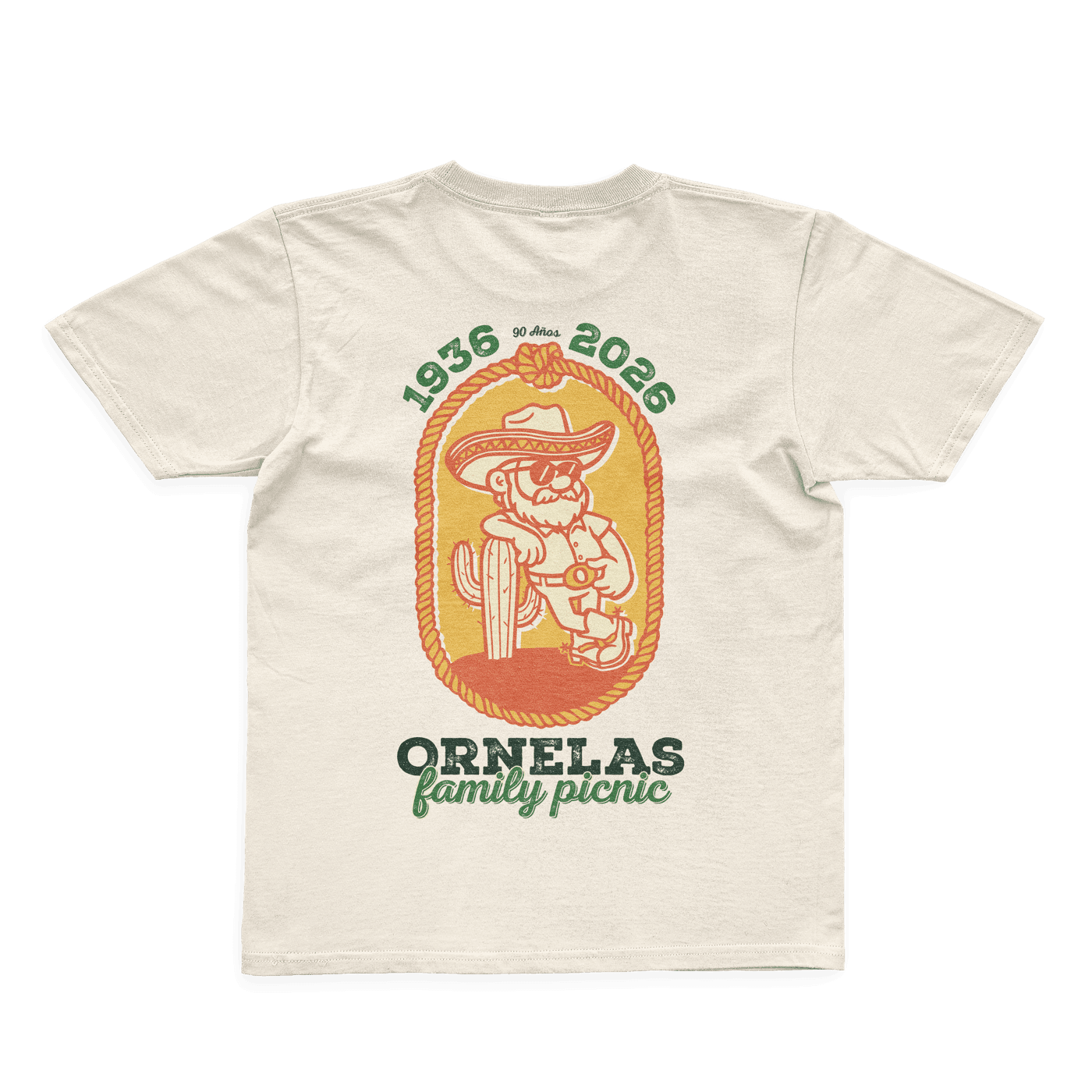The 90 Años Tee — back
